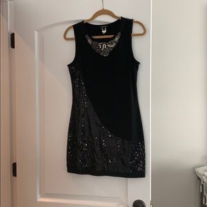 Black sequin dress